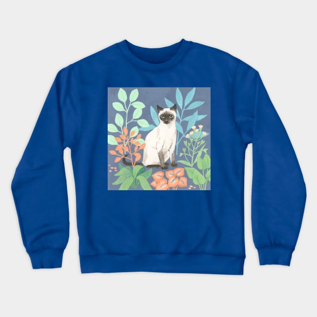 Siamese Cat Crewneck Sweatshirt by AlisonKolesar